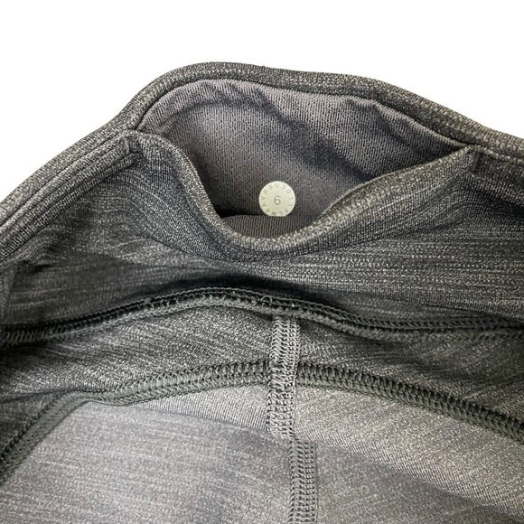 lululemon Early Extension High-Rise Crop Legging Heathered Titanium Sz 6 - Picture 12 of 15